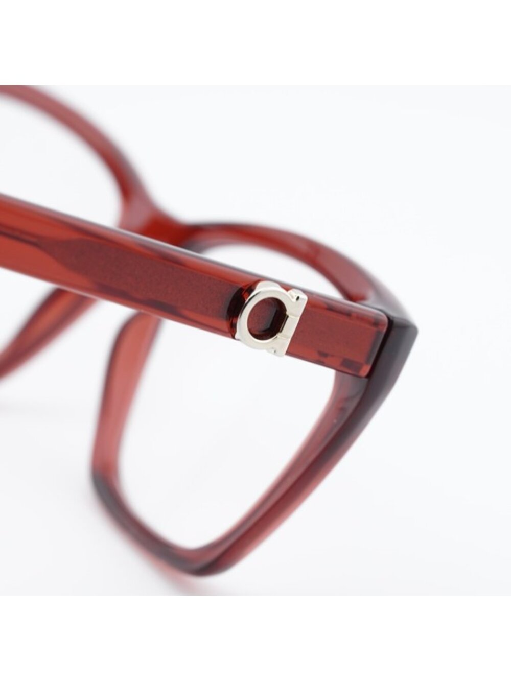 Salvatore Ferragamo SF3030E 616 Eyeglasses Transparent Red 54mm Square Frame - Picture 6 of 9